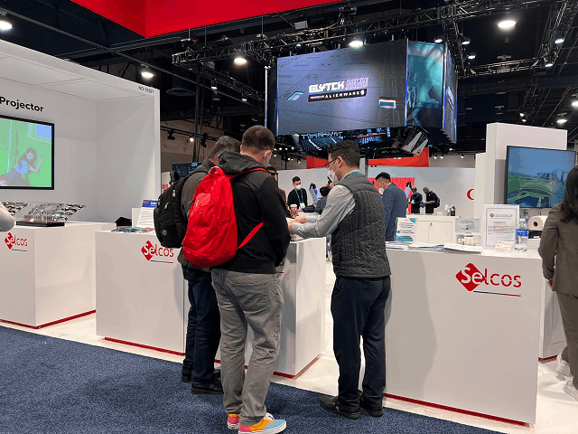 CES 2022에 참가해 자사 기술과 제품을 선보인 셀코스 전시 현장