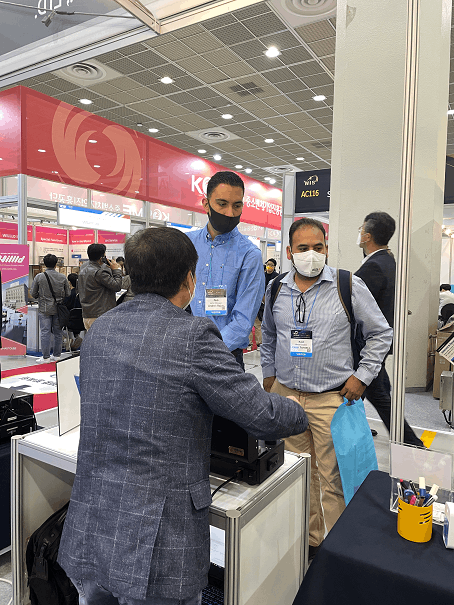 월드IT쇼(WIS) 2022에 참가한 셀코스 전시 현장