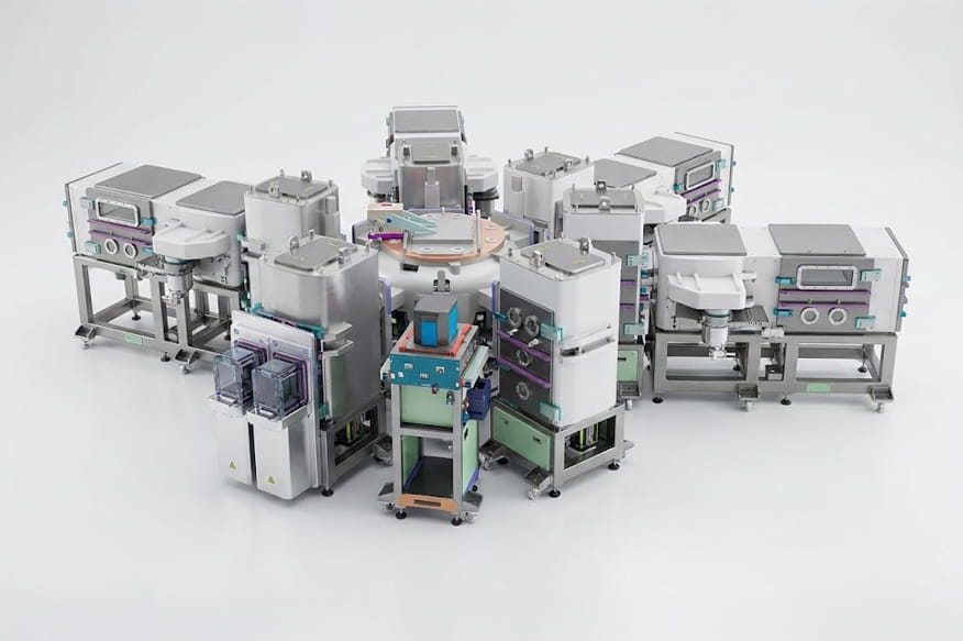 OLED inline R&D evaporation system for device and material development