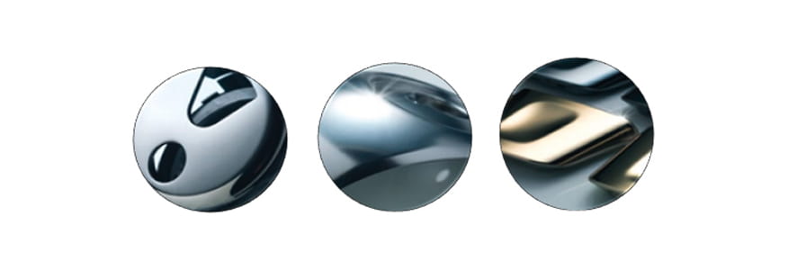 Selcos premium metallic coating applied to plastic, die-casting, and steel substrates