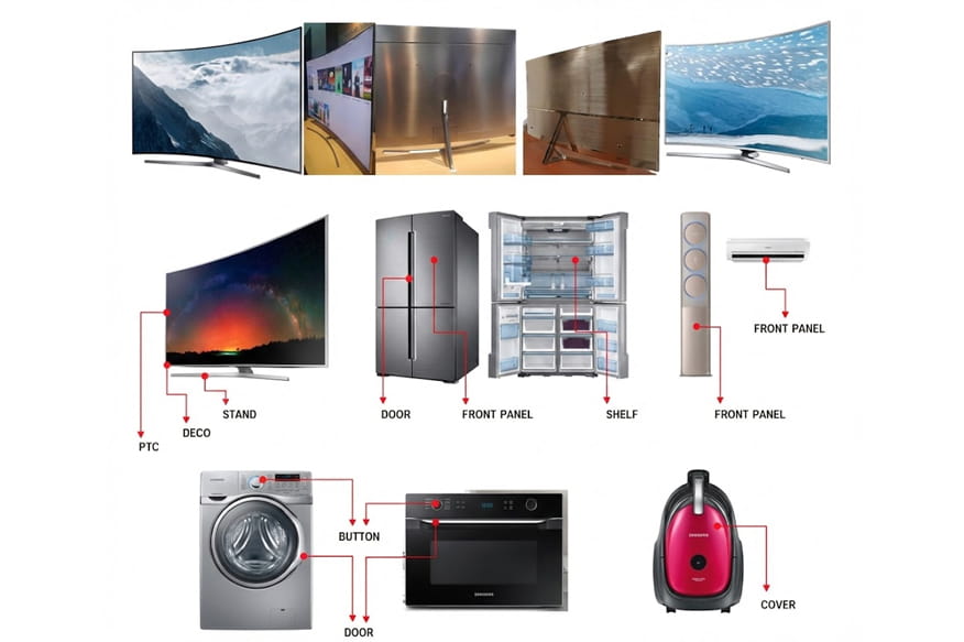 Selcos premium metallic coating applications for home appliances and consumer electronics