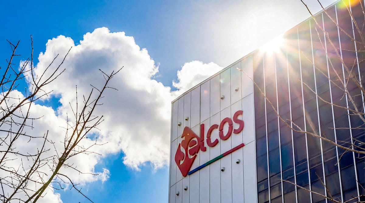 SELCOS headquarters building exterior with company logo